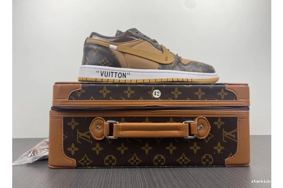 CASE) Low -LouiV 1 AIR Top WHITE-LouiV (WITH O-W JORDAN 0103